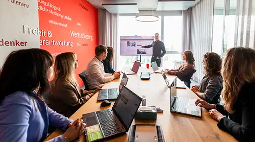 Inhouse Training at a conference room of the Johner Institute 