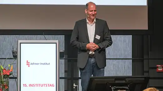 Christian Johner at the 15th "Institutstag" of Johner Institute
