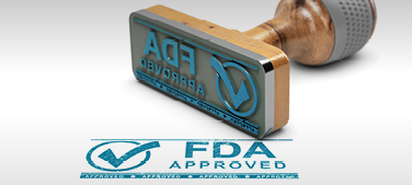 Stamp with the FDA logo