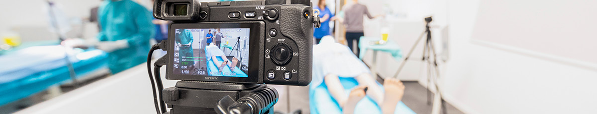 Camera display during a usability study in the laboratory