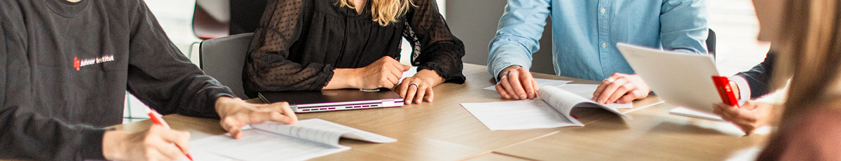Analysis of documents spread out on a table