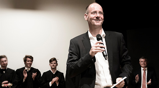 Christian Johner says goodbye to graduates