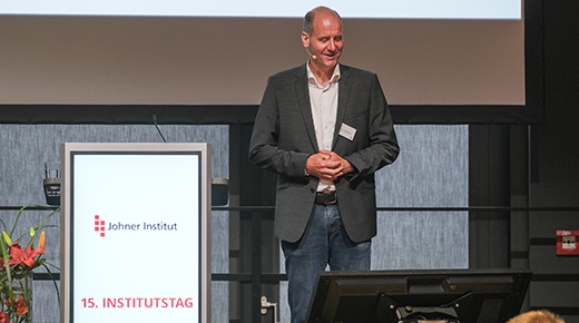 Christian Johner at the 15th "Institutstag" of Johner Institute