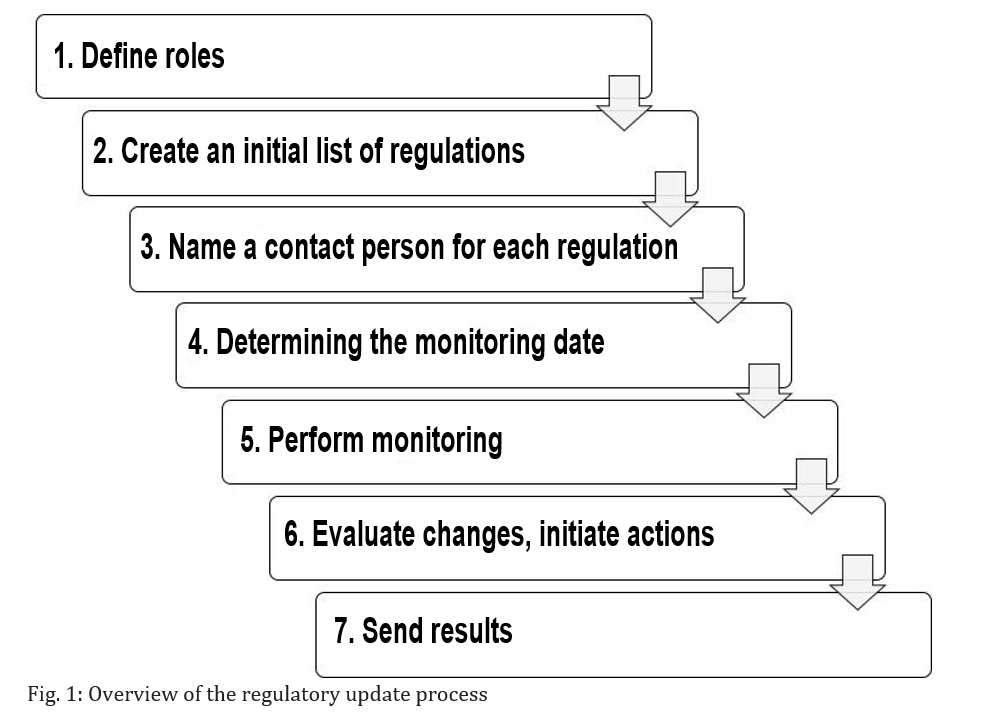 regulatory process steps graphic